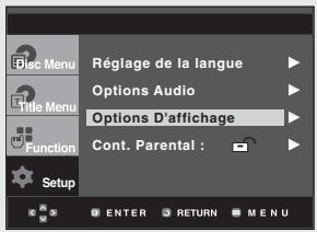 SAMSUNG DVD-HD850 - Configuration des options d'affichage - 3