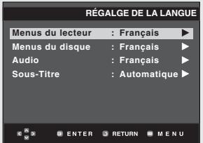 SAMSUNG DVD-HD850 - Choix de la langue du menu du lecteur - 5