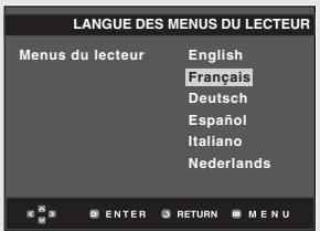 SAMSUNG DVD-HD850 - Choix de la langue du menu du lecteur - 6