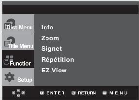 SAMSUNG DVD-HD850 - Utilisation du bouton MENU. - 2