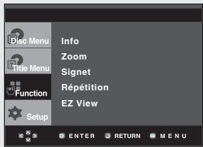 SAMSUNG DVD-HD850 - Utilisation du bouton MENU. - 2