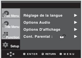 SAMSUNG DVD-HD850 - Choix de la langue du menu du lecteur - 3
