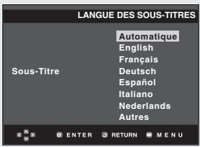 SAMSUNG DVD-HD850 - Choix de la langue des sous-titres - 5