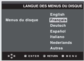 SAMSUNG DVD-HD850 - Choix de la langue du menu du disque - 5