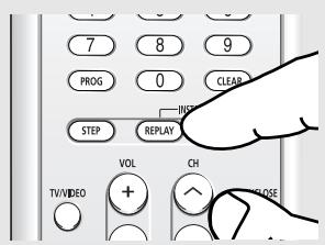 SAMSUNG DVD-HD850 - Press the INSTANT REPLAY button. - 1