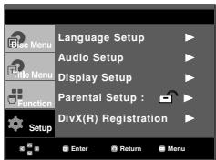 SAMSUNG DVD-HD860 - Using the Setup Menu - 1