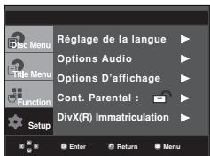 SAMSUNG DVD-HD860 - Configuration du niveau d'évaluation - 1