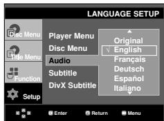 SAMSUNG DVD-HD860 - Using the Audio Language - 1