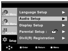 SAMSUNG DVD-HD860 - Setting Up the Audio Options - 1