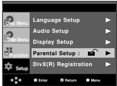 SAMSUNG DVD-HD860 - Setting Up the Rating Level - 2