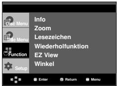 SAMSUNG DVD-HD860 - Funktionsmenu verwenden (DVD/VCD) - 1