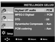SAMSUNG DVD-HD860 - De geluidopties instellen - 2