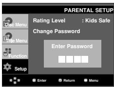 SAMSUNG DVD-HD860 - Setting Up the Rating Level - 4