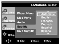 SAMSUNG DVD-HD860 - Using the Subtitle Language - 1