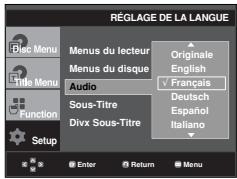 SAMSUNG DVD-HD860 - Utilisation de la langue audio - 1