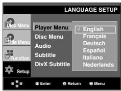 SAMSUNG DVD-HD860 - Using the Player Menu Language - 1