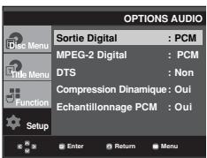 SAMSUNG DVD-HD860 - Configuration des options audio - 2