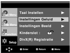 SAMSUNG DVD-HD860 - De geluidopties instellen - 1