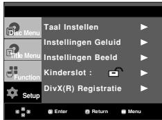 SAMSUNG DVD-HD860 - Hetinstallengmenu gebruiken - 1