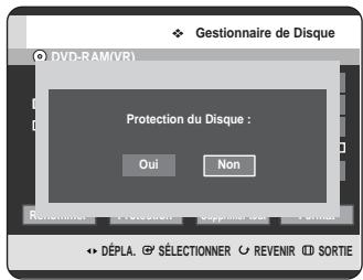 SAMSUNG DVD-HR720 - Protection d'un disque - 6