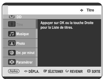 SAMSUNG DVD-HR720 - Utilisation du bouton MENU. - 1