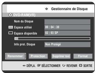 SAMSUNG DVD-HR720 - Protection d'un disque - 5