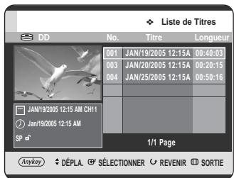 SAMSUNG DVD-HR720 - Utilisation du bouton MENU. - 4