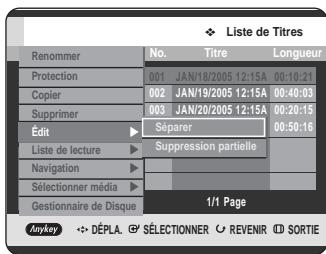 SAMSUNG DVD-HR720 - Utilisation du bouton MENU. - 2