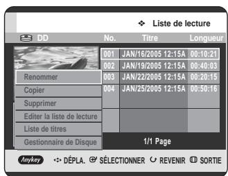 SAMSUNG DVD-HR720 - Utilisation du bouton MENU. - 1