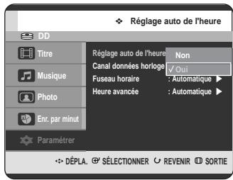 SAMSUNG DVD-HR720 - Réglage automatique de l'horloge - 5
