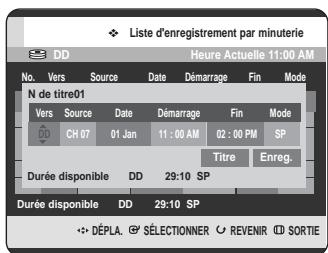 SAMSUNG DVD-HR720 - Utilisation du bouton MENU. - 1