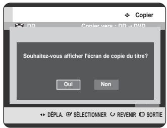SAMSUNG DVD-HR720 - - Copie d'un titre déjà modifié précédemment - - 1