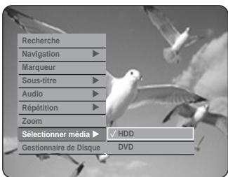 SAMSUNG DVD-HR720 - Sélection du support - 7