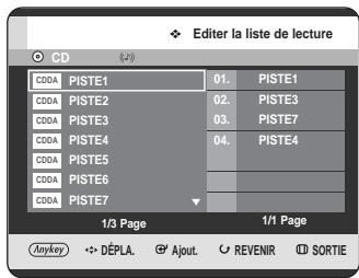 SAMSUNG DVD-HR720 - Aller dans modifier liste de lecture - 4
