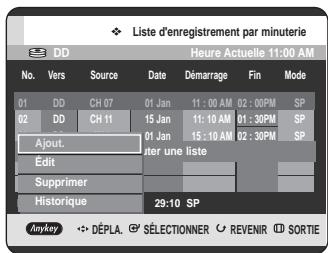 SAMSUNG DVD-HR720 - Utilisation du bouton MENU. - 1