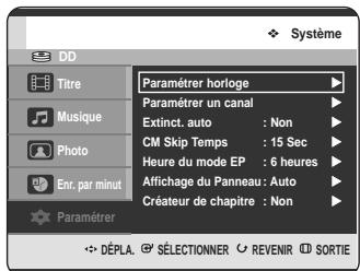 SAMSUNG DVD-HR720 - Réglage automatique de l'horloge - 3