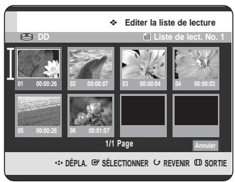 SAMSUNG DVD-HR720 - Déplacement d'une scène (changement de la position d'une scène) - 2