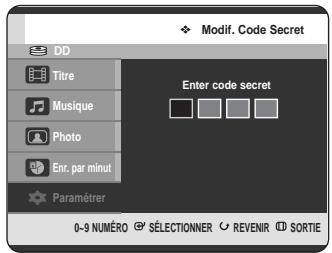 SAMSUNG DVD-HR720 - Si vous avez oublié votre mot de passe - 4