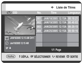 SAMSUNG DVD-HR720 - Utilisation du bouton MENU. - 3