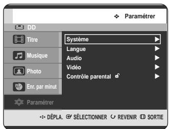 SAMSUNG DVD-HR720 - Réglage de la mise hors tension automatique - 1