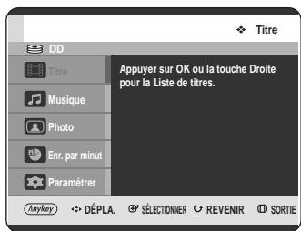 SAMSUNG DVD-HR720 - Utilisation du bouton MENU. - 1