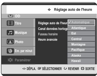 SAMSUNG DVD-HR720 - Fuseau horaire - 1
