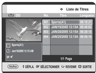 SAMSUNG DVD-HR720 - Appuyez sur les boutons  ce v pour selectionner enreg., puis appuyez sur le bouton ENTER. - 1