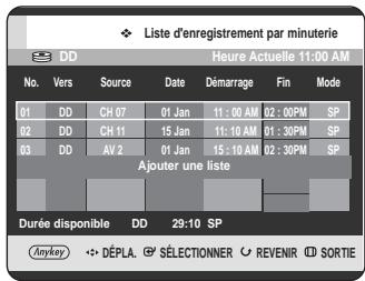 SAMSUNG DVD-HR720 - Utilisation du bouton TIMER - 1