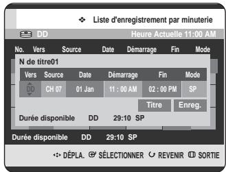 SAMSUNG DVD-HR720 - Utilisation du bouton MENU. - 2
