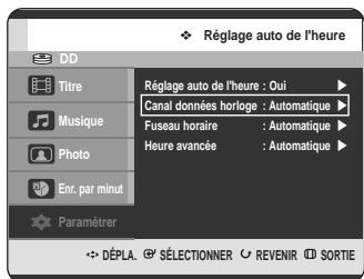 SAMSUNG DVD-HR720 - Réglage automatique de l'horloge - 6