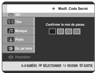 SAMSUNG DVD-HR720 - Si vous avez oublié votre mot de passe - 5
