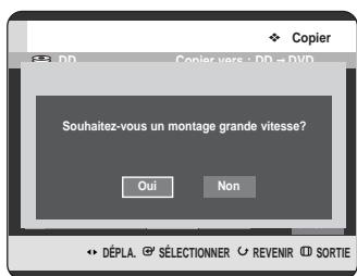 SAMSUNG DVD-HR720 - - Copie d'un titre déjà modifié précédemment - - 3