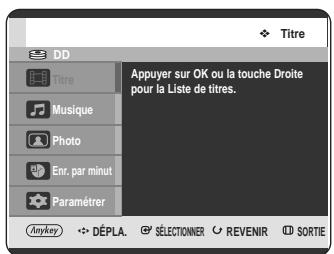 SAMSUNG DVD-HR720 - Utilisation du bouton MENU. - 1