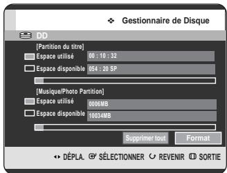 SAMSUNG DVD-HR720 - Formatage d'un disque - 5